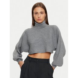 Pieces Поло Rue 17153430 Сив Regular Fit