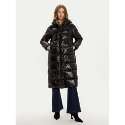 Hetregó Пухено яке Tara 8N728 Черен Regular Fit