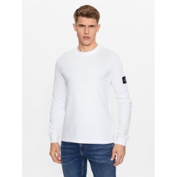 Calvin Klein Jeans Суитшърт J30J323485 Бял Regular Fit