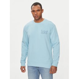 Lee Суитшърт Wobbly 112349357 Светлосиньо Regular Fit