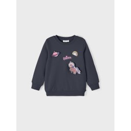 NAME IT Суитшърт 13221693 Сив Regular Fit