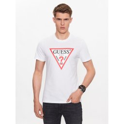 Guess Тишърт M2YI71 I3Z14 Бял Slim Fit
