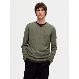 Selected Homme Пуловер 16090147 Зелен Regular Fit