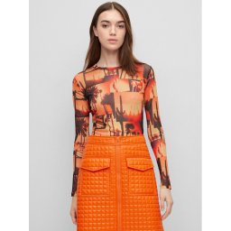 Hugo Блуза 50489194 Цветен Slim Fit