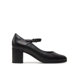 Clarks Обувки на ток Freva55 Strap 26172052 Черен