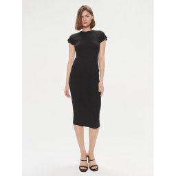 Calvin Klein Лятна рокля Q-Nova K20K206537 Черен Slim Fit