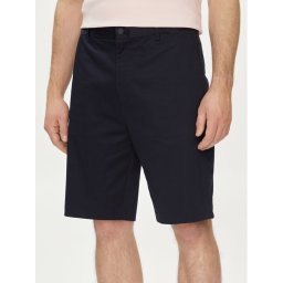 Calvin Klein Шорти от плат Sateen K10K112831 Тъмносин Regular Fit