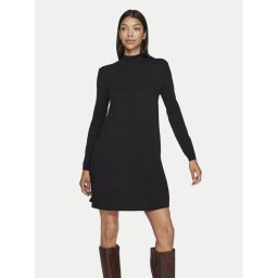Vila Плетена рокля Comfy 14087511 Черен Regular Fit
