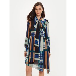Sisley Рокля тип риза 4YBMLV065 Цветен Regular Fit
