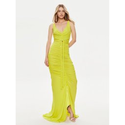 Elisabetta Franchi Официална рокля AB-590-42E2-V780 Зелен Slim Fit