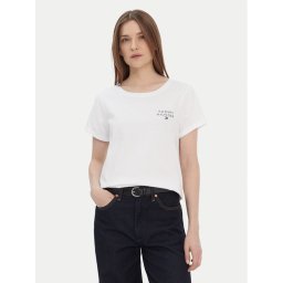 Tommy Hilfiger Тишърт UW0UW04525 Бял Relaxed Fit
