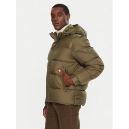 Tommy Hilfiger Пухено яке MW0MW36569 Зелен Regular Fit