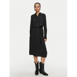 Calvin Klein Рокля тип риза K20K207455 Черен Regular Fit