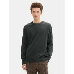 Tom Tailor Denim Пуловер 1042509 Зелен Regular Fit