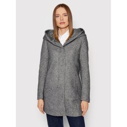 ONLY Преходно палто Sedona 15142911 Сив Regular Fit