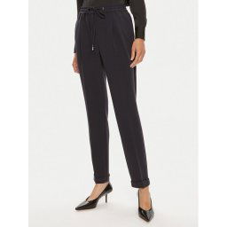 Boss Текстилни панталони Tariyanah 50490039 Тъмносин Regular Fit