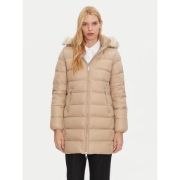 Tommy Hilfiger Пухено яке WW0WW43122 Бежов Regular Fit