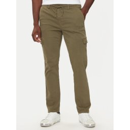 Pepe Jeans Текстилни панталони PM211725 Зелен Slim Fit
