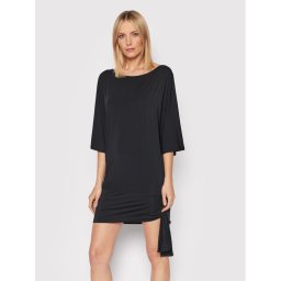 MICHAEL Michael Kors Плажна рокля MM7M749 Черен Relaxed Fit