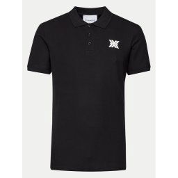 Richmond X Тениска с яка и копчета Novak UMP24010PO Черен Regular Fit