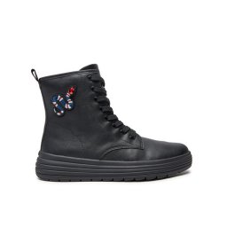 Geox Ботуши J Phaolae Girl J46ETD 000BC C9999 S Черен