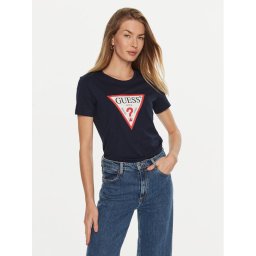 Guess Тишърт W1YI1B I3Z14 Тъмносин Regular Fit