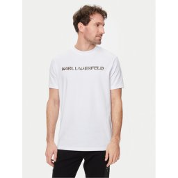 KARL LAGERFELD Тишърт 755053 542221 Бял Regular Fit
