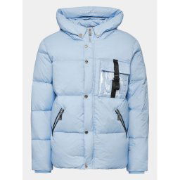 Richmond X Пухено яке UMA23095PI Светлосиньо Regular Fit