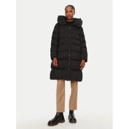Hetregó Пухено яке Lena 8N697 Черен Regular Fit