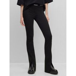 Hugo Текстилни панталони Haskanna 50493781 Черен Slim Fit