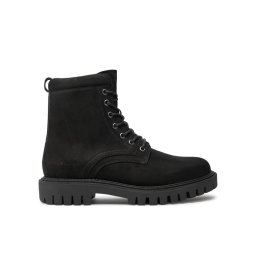 Tommy Hilfiger Туристически oбувки Casual Hilfiger Chunk Z Nbk Boot FM0FM05149 Черен