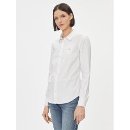 Gant Риза Slim Stretch Oxford 4300141 Бял Slim Fit