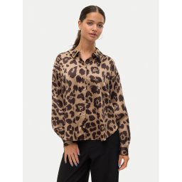 Vero Moda Риза Merle 10316597 Кафяв Loose Fit