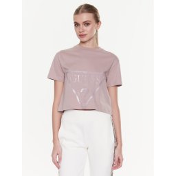 Guess Тишърт Adele V2YI06 K8HM0 Розов Boxy Fit