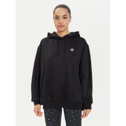adidas Суитшърт adicolor Trefoil IU2409 Черен Oversize