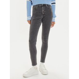 Tommy Jeans Дънки Sylvia DW0DW19531 Сив Skinny Fit
