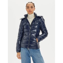 Tommy Jeans Пухено яке DW0DW19926 Тъмносин Regular Fit
