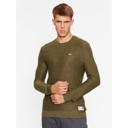 Tommy Jeans Пуловер DM0DM15060 Зелен Regular Fit