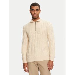 Wrangler Пуловер 112357290 Екрю Regular Fit