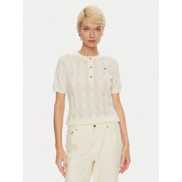 Tommy Hilfiger Пуловер WW0WW43504 Екрю Regular Fit