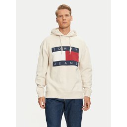Tommy Jeans Суитшърт DM0DM20591 Бежов Relaxed Fit