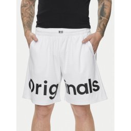 Jack & Jones Спортни шорти Chicago 12253130 Бял Loose Fit