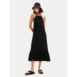 Desigual Лятна рокля Leila 24SWVK64 Черен Regular Fit