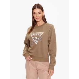 Guess Суитшърт W3YQ01 KB683 Зелен Regular Fit