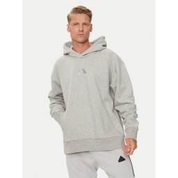 adidas Суитшърт ALL SZN Fleece IY4123 Сив Loose Fit