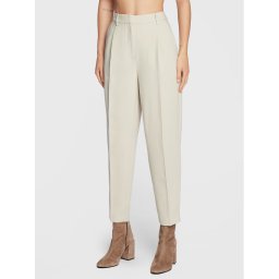 Bruuns Bazaar Текстилни панталони Cindysus Dagny BBW2393 Екрю Loose Fit