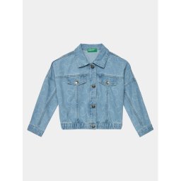 United Colors Of Benetton Дънково яке 2VUGCN04G Син Regular Fit