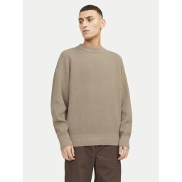 Jack & Jones Пуловер 12260041 Бежов Relaxed Fit