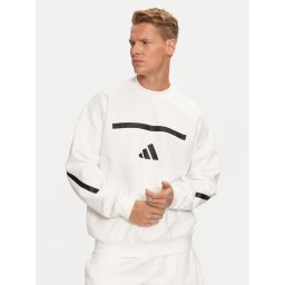 adidas Суитшърт Z.N.E. JF2451 Бял Loose Fit