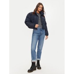 Tommy Jeans Пухено яке Alaska DW0DW18820 Тъмносин Relaxed Fit